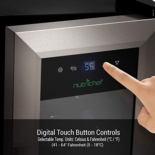 Compact Wine Fridge with Digital Control
