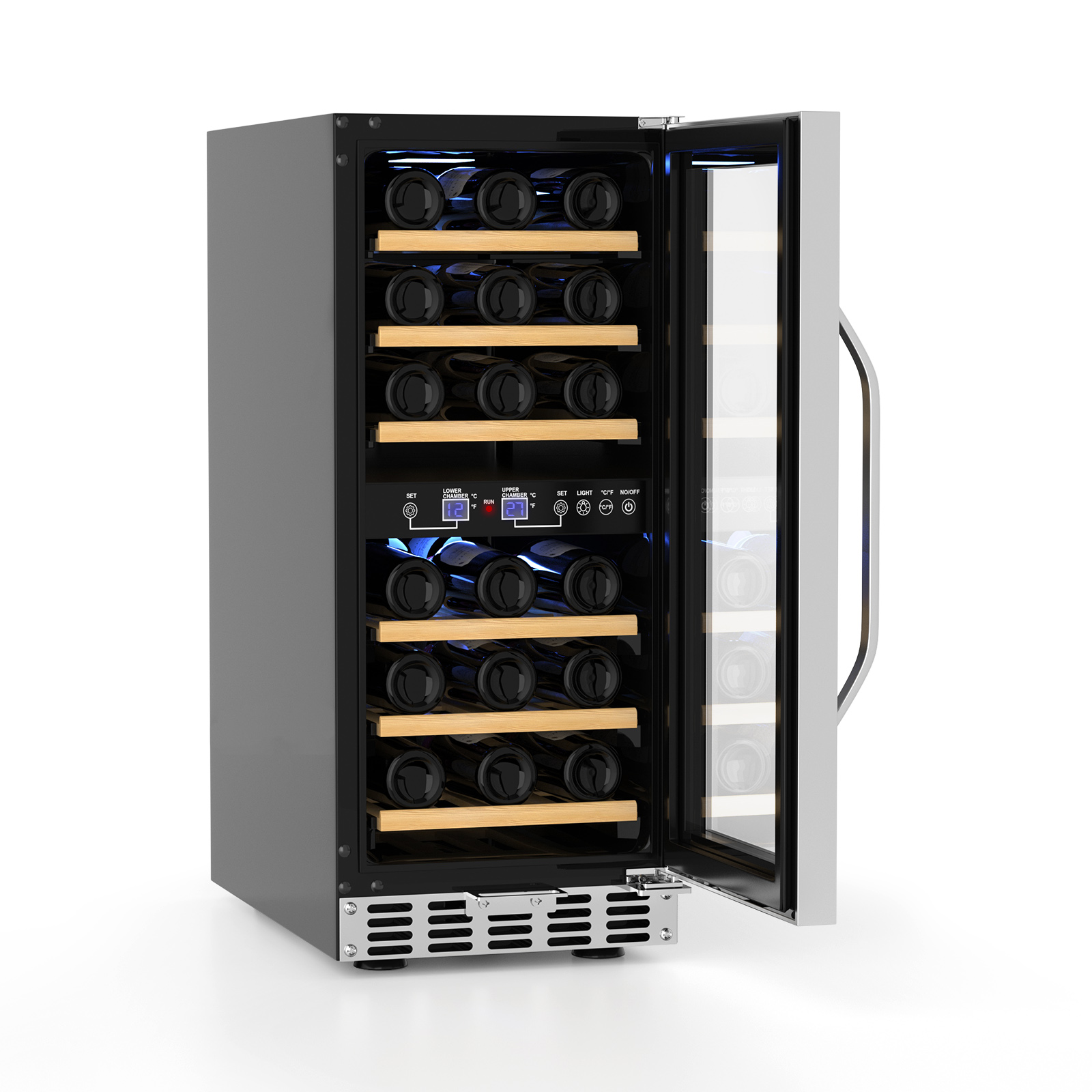 Dual Zone Wine Fridge - 33 Bottles
