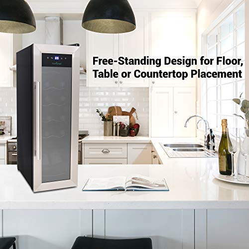 Compact Wine Fridge with Digital Control