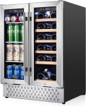 Tylza Dual Zone Wine & Beer Fridge - 18 Bottles, 57 Cans