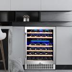 AOBOSI Dual Zone 46-Bottle Wine Cooler