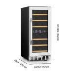 Dual Zone Wine Fridge - 33 Bottles