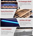AOBOSI Dual Zone 46-Bottle Wine Cooler