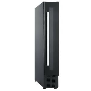 Cookology 7-Bottle Black Glass Wine Fridge