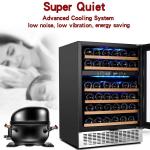 AOBOSI Dual Zone 46-Bottle Wine Cooler