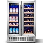 Aobosi 24in Dual Zone Wine & Beverage Fridge