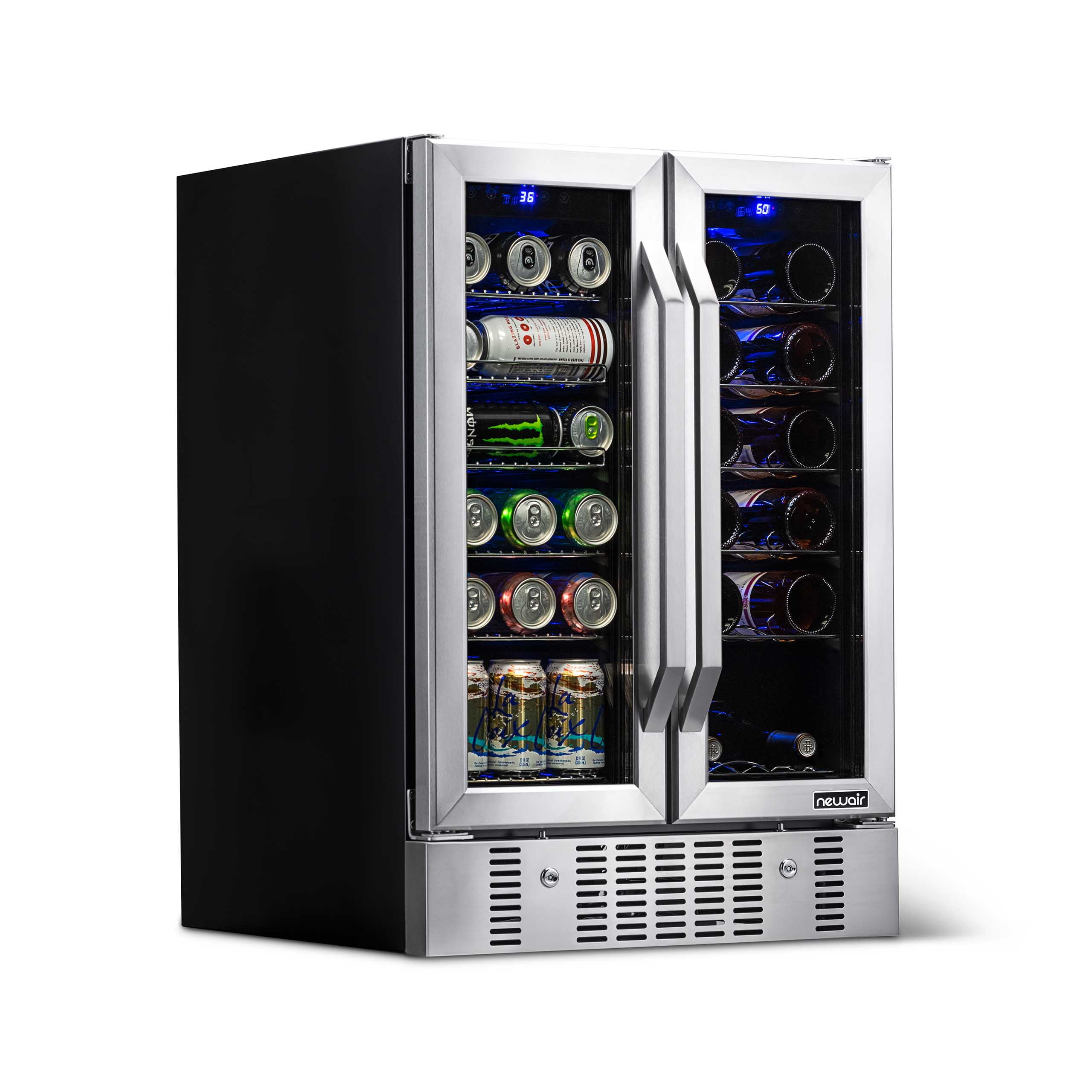 Newair French Door Wine & Beverage Fridge