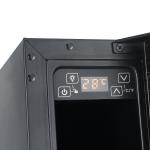 Cookology 7-Bottle Black Glass Wine Fridge