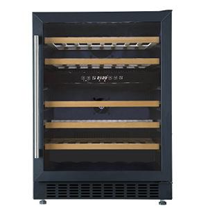 60cm Black Dual Zone Wine Cooler Fridge