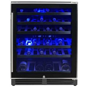 Dual Zone Freestanding Wine Cooler - 51 Bottle Capacity