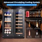 Dual Zone Beverage & Wine Fridge 120L