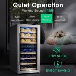 Phiestina 33 Bottle Dual Zone Wine Cooler