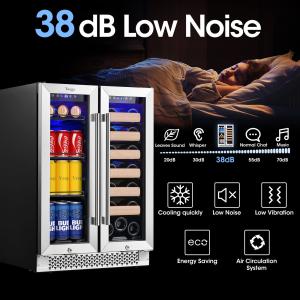 Yeego Dual Zone Wine & Beverage Fridge - 24
