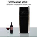 Koolatron Dual Zone Freestanding Wine Fridge - Black