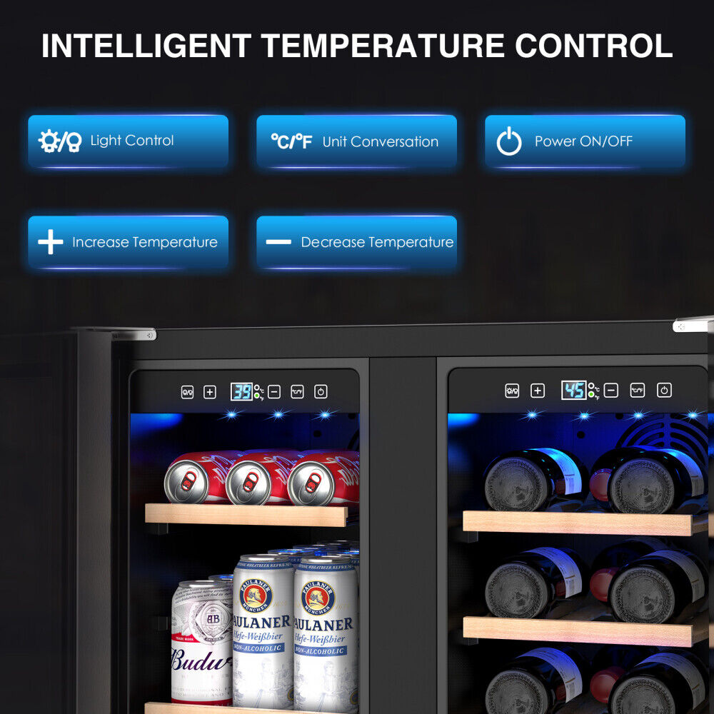 Dual Zone Wine Cooler for Red and White