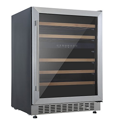Cookology 54 Bottle Wine Cooler - Stainless Steel