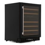 Amica Black Undercounter Wine Cooler with Dual Zones