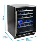 Dual Zone Freestanding Wine Cooler - 51 Bottle Capacity