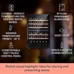 Klarstein Dual Zone Wine Cooler Fridge - 51 Bottles