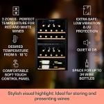 Klarstein Dual Zone Wine Fridge - 34 Bottles