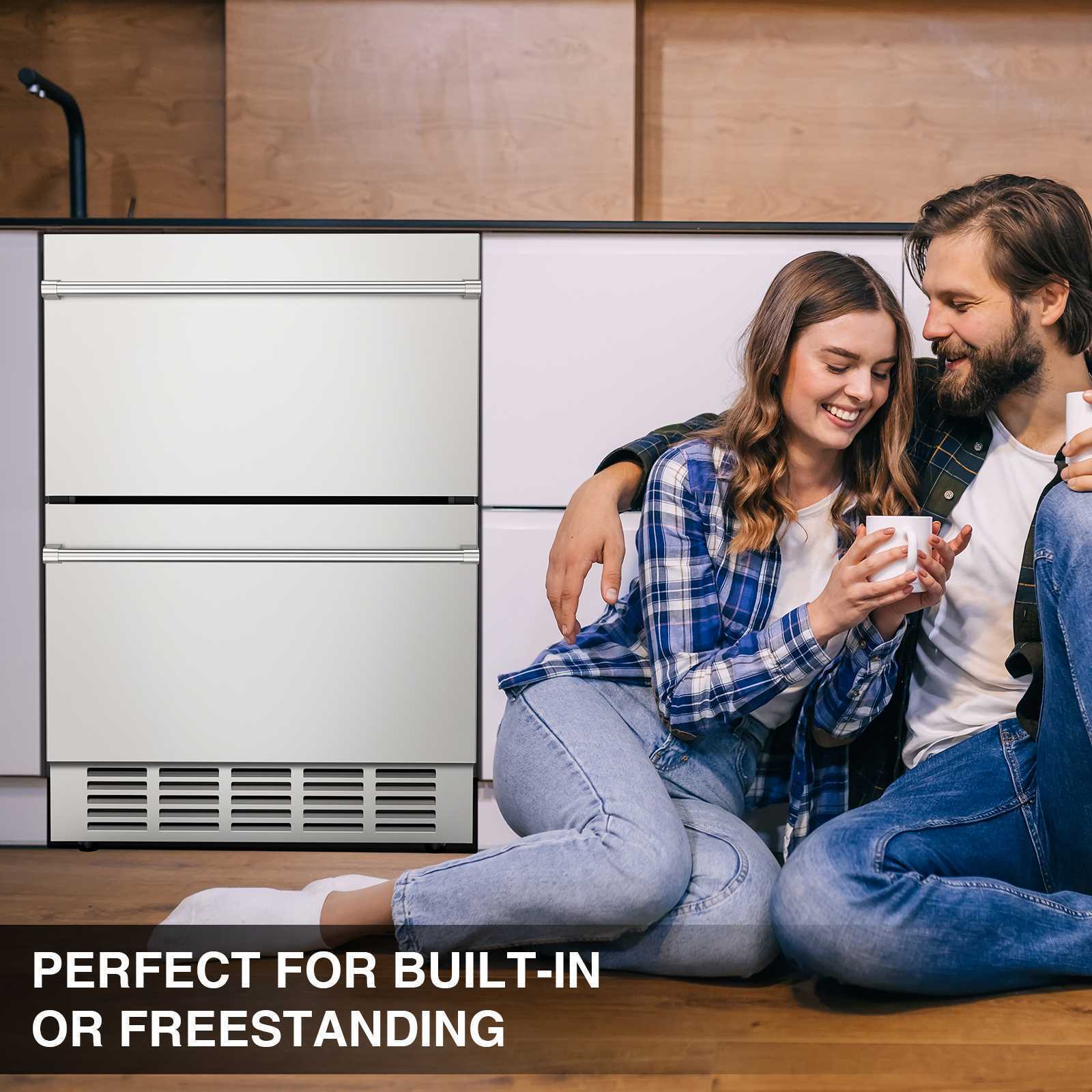Large Dual Zone Wine and Beverage Cooler