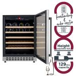 Cookology 54 Bottle Wine Cooler - Stainless Steel
