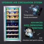 Phiestina 33 Bottle Dual Zone Wine Cooler