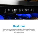 Dual Zone Freestanding Wine Cooler - 51 Bottle Capacity