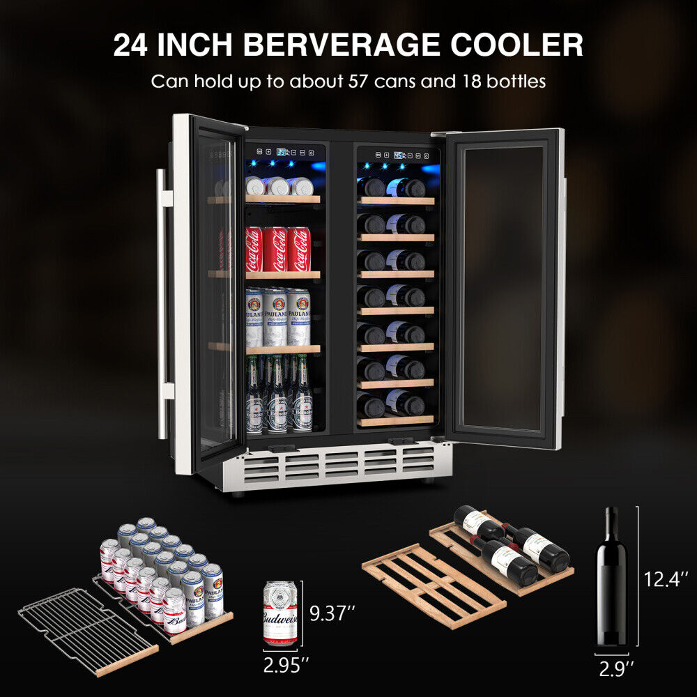 Dual Zone Wine Cooler for Red and White