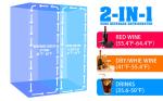 Dual Zone Wine & Beverage Cooler with LED Light