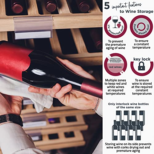 Cookology 54 Bottle Wine Cooler - Stainless Steel