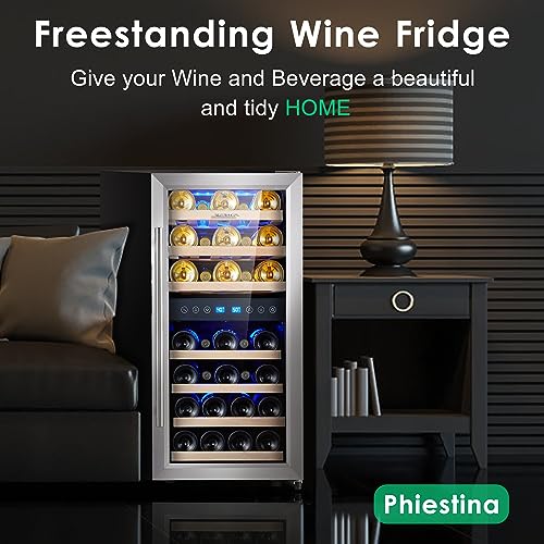 Phiestina 33 Bottle Dual Zone Wine Cooler