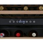 Amica Black Undercounter Wine Cooler with Dual Zones