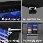 Yeego Dual Zone Wine & Beverage Fridge