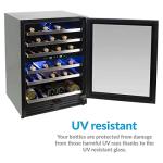 Dual Zone Freestanding Wine Cooler - 51 Bottle Capacity