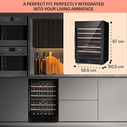 Klarstein Dual Zone Wine Cooler Fridge - 51 Bottles