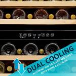 Baridi 46-Bottle Dual Zone Wine Fridge with Touchscreen