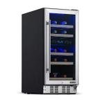 Stainless Steel Dual Zone Wine Fridge | 29 Bottles