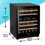 Baridi 46-Bottle Dual Zone Wine Fridge with Touchscreen