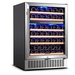 AAOBOSI Dual Zone Wine Refrigerator - 51 Bottles