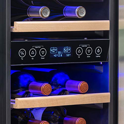 Stainless Steel Dual Zone Wine Fridge | 29 Bottles