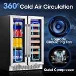 Yeego Dual Zone Wine & Beverage Fridge