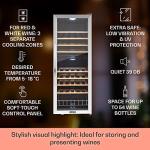 Klarstein 54-bottle Dual Zone Wine Cooler
