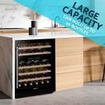 Baridi 46-Bottle Dual Zone Wine Fridge with Touchscreen