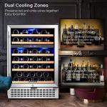 AAOBOSI Dual Zone Wine Refrigerator - 51 Bottles