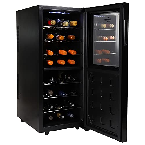 Koolatron Dual Zone Wine Fridge, 24 Bottle Capacity