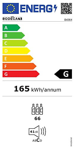 BODEGA43-64 Dual Zone Wine Cooler - 64 Bottles