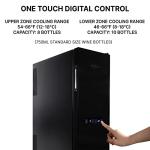 Slim Dual Zone Wine Cooler with 18-Bottle Capacity