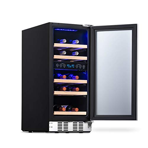 Stainless Steel Dual Zone Wine Fridge | 29 Bottles