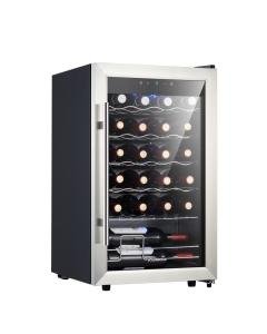 Kalamera 24 Bottle Single Zone Wine Cooler Black